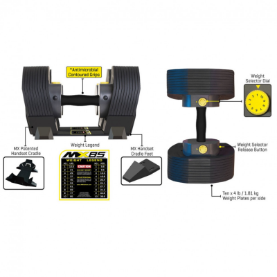 Набор гантелей FD Fitness MX Select MX-85 5,6-38,6 кг (2 шт) | sportres.ru