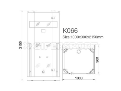 Душевая кабина Kvimol K066
