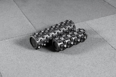 Роллер массажный Yousteel GRID FOAM ROLLER, 33 х 12.7 см черный