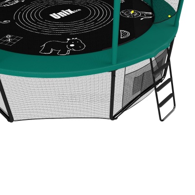 Батут UNIXline SUPREME GAME 8 ft (green)