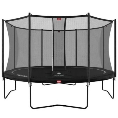 Батут BERG Favorit Regular 430 Black + защитная сетка Safety Net Comfort