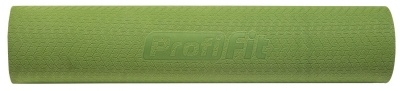Коврик для йоги и фитнеса Profi-Fit, 6 мм, Проф (зеленый-серый) | sportres.ru