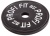 Диск для штанги каучуковый, черный, D-51, 2,5 кг. Profi-Fit | sportres.ru