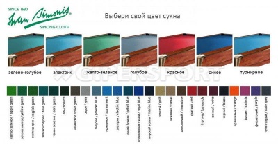 Бильярдный стол для пула Weekend «Victory II Plus» 8 ф (черный)