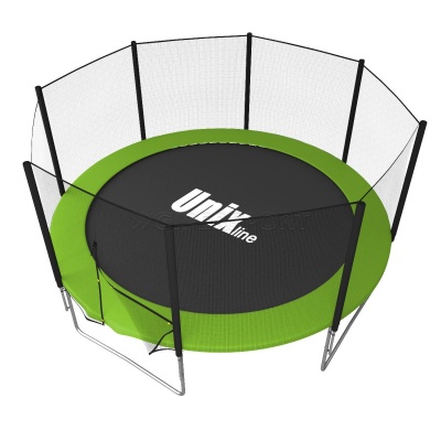 Батут UNIX line Simple 10 ft Green (outside) с лестницей