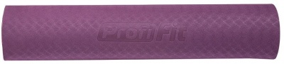 Коврик для йоги и фитнеса Profi-Fit, 6 мм, Проф (фиолетовый-розовый) | sportres.ru