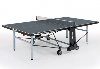 Всепогодный теннисный стол Donic Outdoor Roller 1000 серый