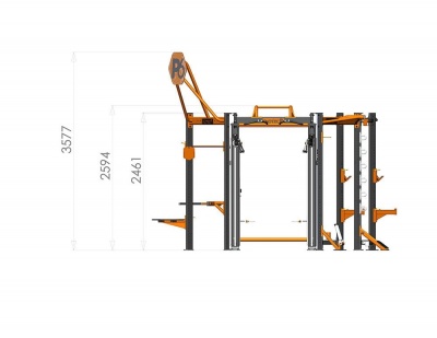 Профессиональный комплекс для групповых, функциональных, кросфит и workout тренировок Inotec Р6 TOP PLUS | sportres.ru
