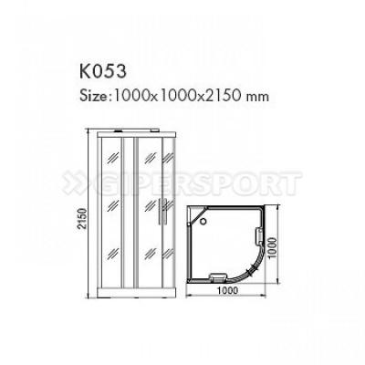 Инфракрасная душевая кабина Kvimol KOY K053