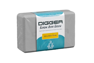 Блок для йоги черный Hasttings Digger HD22E1-G | sportres.ru