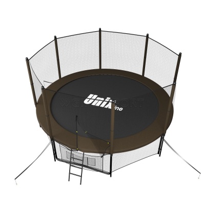 Батут UNIX line 10 ft Black&Brown (outside)