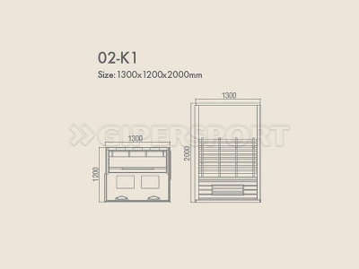 Инфракрасная сауна Kvimol R02-K1
