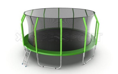Батут Optifit Like Blue 12ft с синей крышей