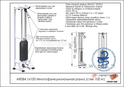 Многофункциональная рама ARMS AR084.1х100