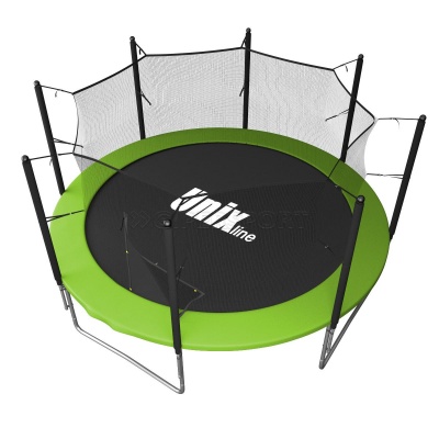 Батут UNIX line Simple 12 ft Green (inside) с лестницей