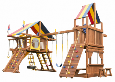 Детская площадка Rainbow Play Sistems Саншайн Кастл с Башней Тент