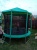 Батут Optifit Like Green 10ft с зеленой крышей Батут Optifit Like Green 10ft с зеленой крышей