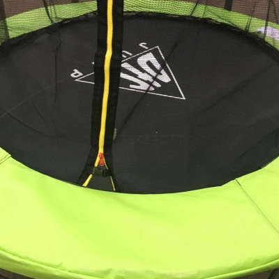 Батут DFC JUMP 12 ft складной, с сеткой apple green