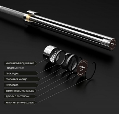 Гриф олимпийский 220 см. Hasttings Digger HD52A4 | sportres.ru
