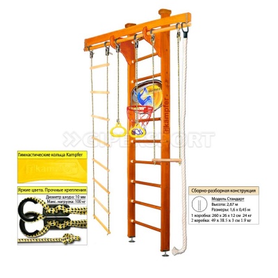 Шведская стенка Kampfer Wooden Ladder Ceiling Basketball Shield
