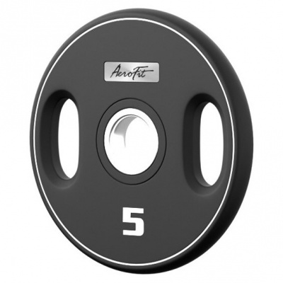 Олимпийский полиуретановый диск 5 кг Aerofit AFPUPLB5