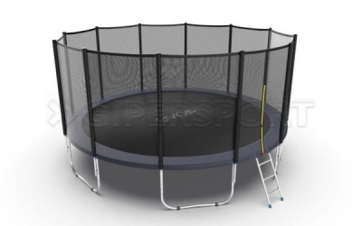 Батут с внешней сеткой и лестницей EVO JUMP External 16ft (Blue)