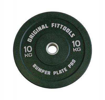 Диск бамперный OriginalFitTools 10 кг (зеленый)