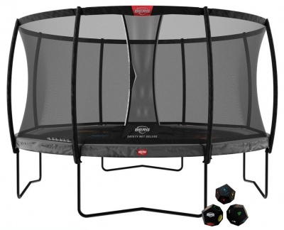 Батут BERG Champion Regular 430 Grey Levels + защитная сетка Safety Net Deluxe