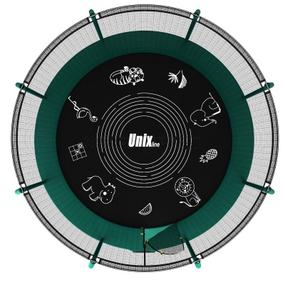 Батут UNIX line SUPREME GAME 10 ft (green)