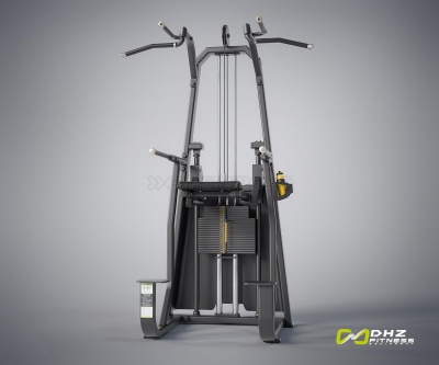 Турник, брусья с противовесом DHZ Dip/Chin Assist Стек 88 кг E-1009В