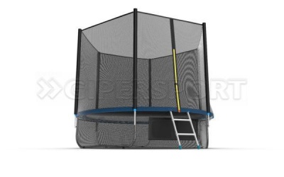 Батут с внешней сеткой и лестницей EVO JUMP External 10ft (Blue) + нижняя сеть