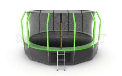 Батут Optifit Like Green 12ft с желтой крышей