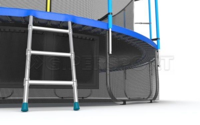 Батут с внутренней сеткой и лестницей EVO JUMP Internal 16ft (Blue) + нижняя сеть