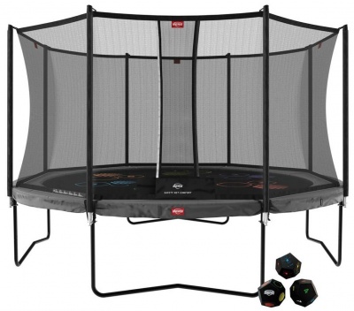 Батут BERG Champion Regular 430 Grey Levels + Safety Net
