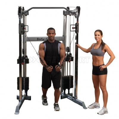 Кроссовер угловой с двумя весовыми стеками Body Solid по 72,5 кг