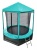 Батут Optifit Like Green 6ft с зеленой крышей Батут Optifit Like Green 6ft с зеленой крышей