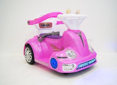 Электромобиль-ходунки RiverToys 1688 розовый