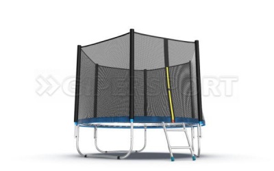 Батут с внешней сеткой и лестницей EVO JUMP External 8ft (Blue)