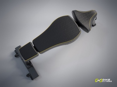 Скамья прямая горизонтальная DHZ E-1036В | sportres.ru