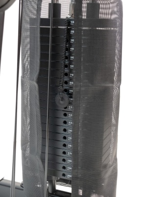 Тяга сверху. Вертикальный блок DHZ Pulldown Стек 109 кг E-4035A