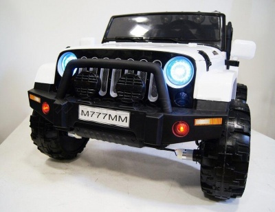 Электромобиль RiverToys JEEP M777MM 4*4 White