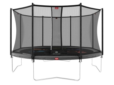 Батут BERG Favorit Regular 430 Grey Levels + защитная сетка Safety Net Comfort