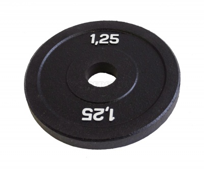 Диск бамперный OriginalFitTools 1,25 кг (черный)