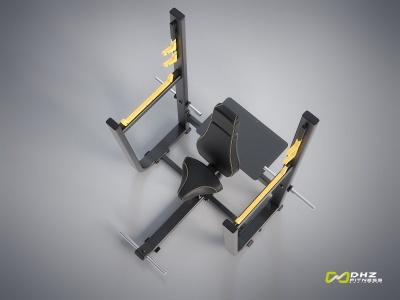 Скамья для вертикального жима штанги DHZ E-1051В | sportres.ru
