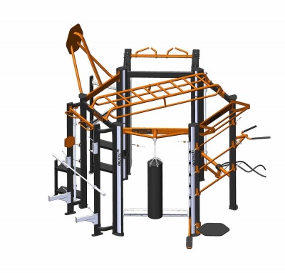 Профессиональный комплекс для групповых, функциональных, кросфит и workout тренировок Inotec Р6 TOP PLUS | sportres.ru