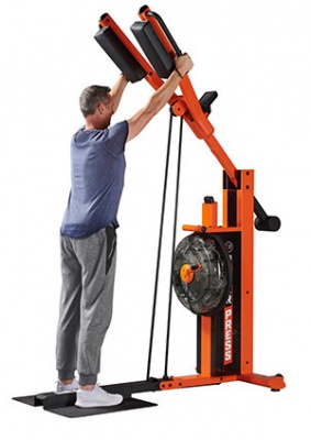 Тренажер для приседаний и жимов (сквот) FD Fitness FluidPowerPRESS Orange | sportres.ru
