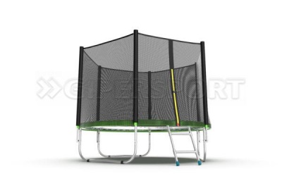 Батут с внешней сеткой и лестницей EVO JUMP External 8ft (Green)