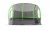 Батут Optifit Like Green 12ft с желтой крышей