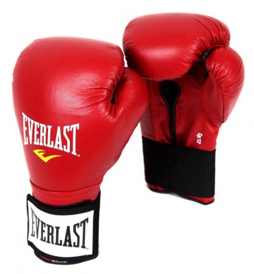 Перчатки тренировочные на липучке Everlast 10oz красный