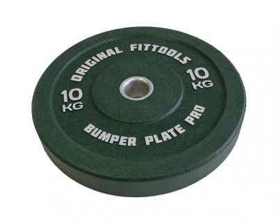 Диск бамперный OriginalFitTools 10 кг (зеленый)